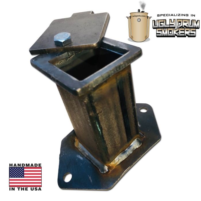 LavaLock® Square Air Inlet UDS intake damper with curved flange - Bolt On (1.5 or 2" square tube)