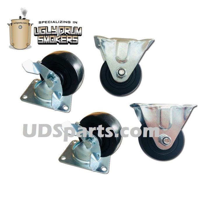 UDSparts™ Locking Wheel Kit for 55 gallon or 30 gallon UDS