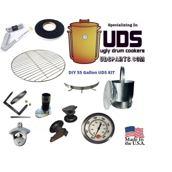 DIY UDS Complete Parts Kit for 55 gallon Ugly Drum Smoker
