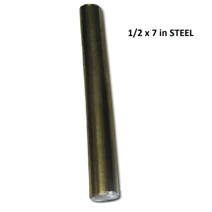 1/2 x 7 inch steel rod for smoker handle