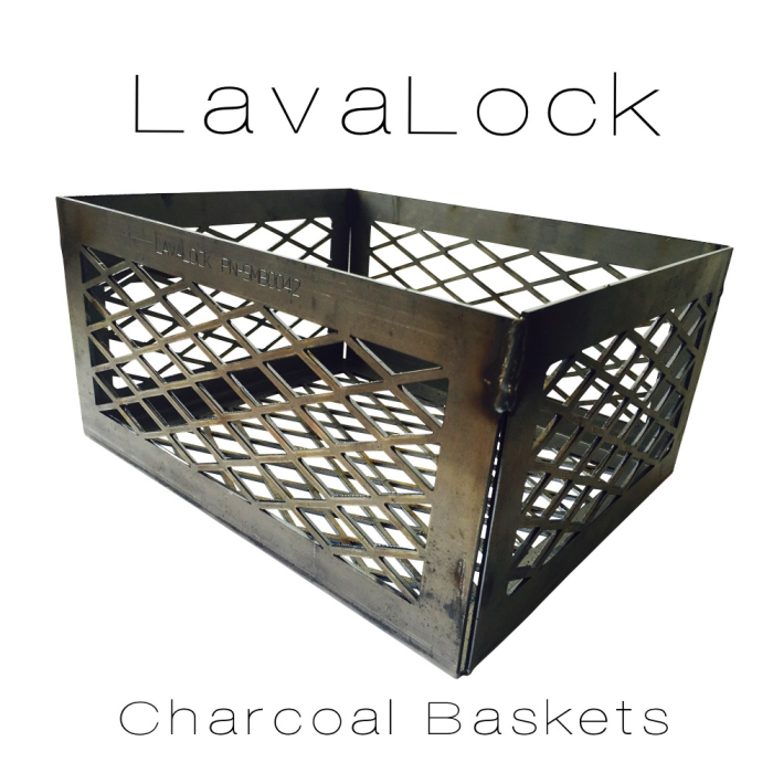 12" x 10" x 6" Super PREMIUM EXPANDED Charcoal Basket by Lavalock®