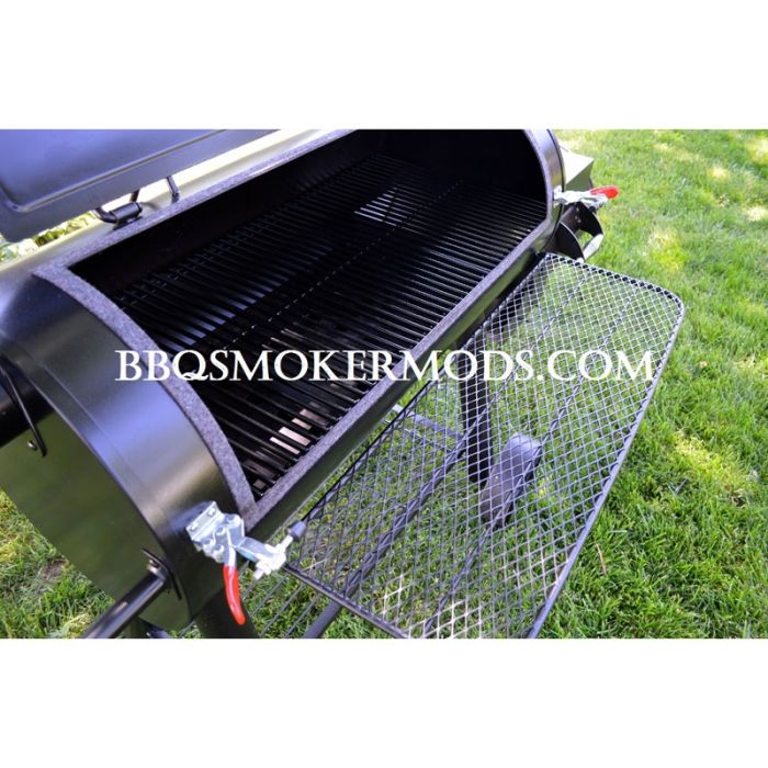 Oberst sydvest flise Brinkmann Smoker mods trailmaster horizontal fire coal basket latch gasket  kit seal | BBQ Smoker Mods