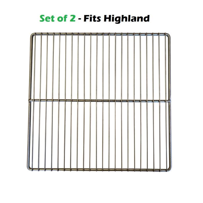 OK JOE Highland Stainless Replacement Cook Rack - High Quality, Sturdy  - Set of 2