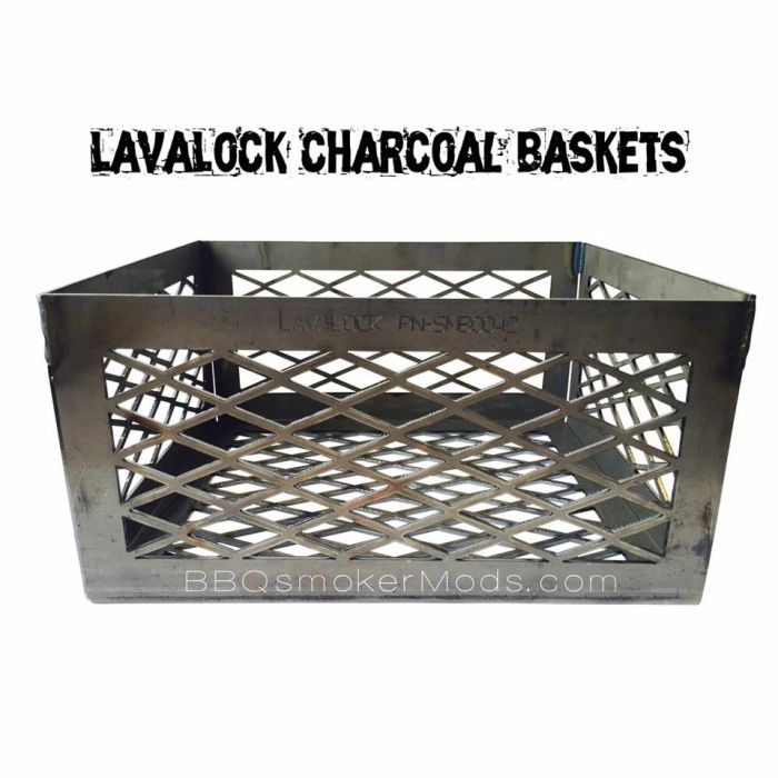 LavaLock® Fire Box Charcoal Wood Basket, 12 x 12 x 6 LASER CUT