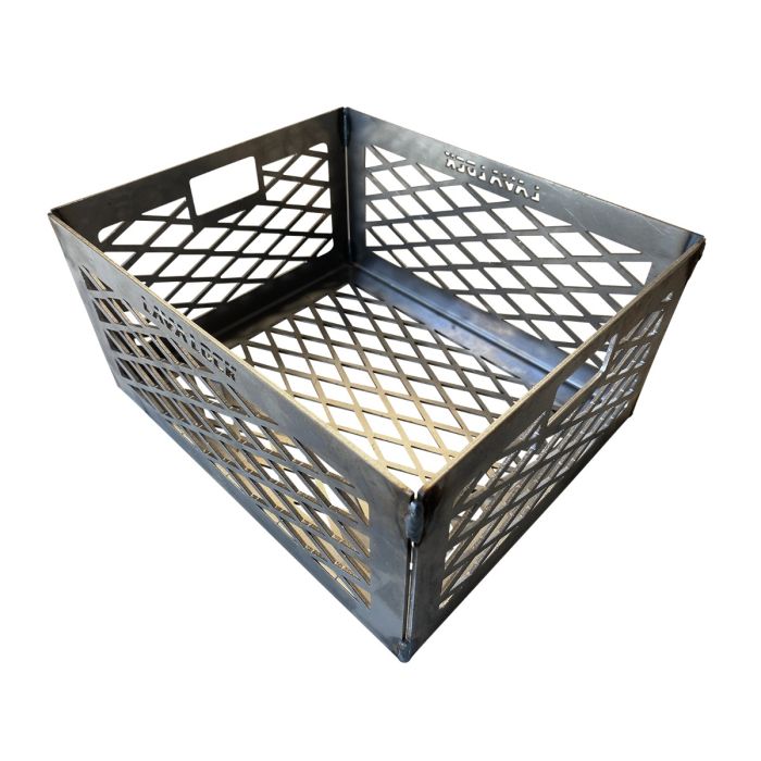 LavaLock® Fire Box Charcoal Wood Basket, 12 x 10 x 6 LASER CUT