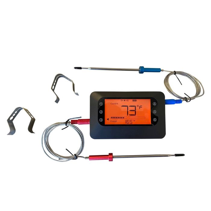 6 Probe Wifi Digital Long range BBQ thermometer w/ Blue tooth 5.0