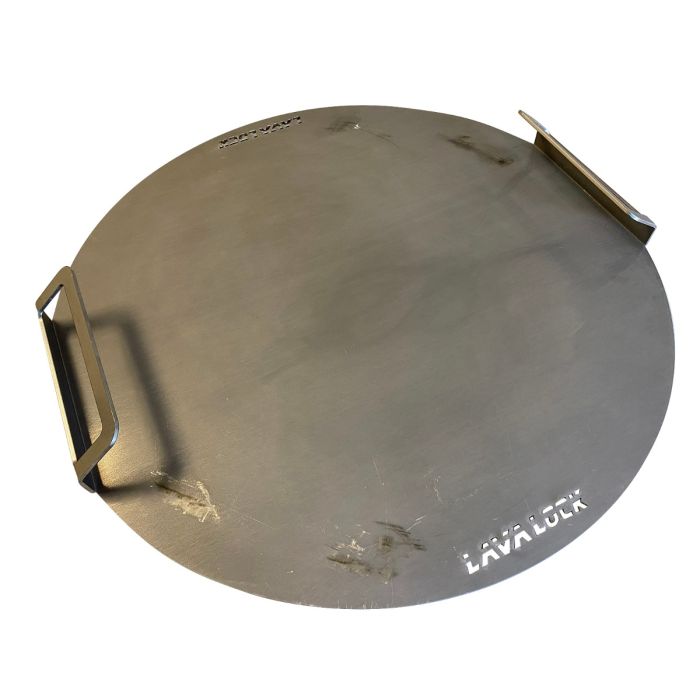 Flat Griddle Top for UDS Drum Smoker  (Flat top grill also fits Weber Kettle 22.5) - 10 gauge