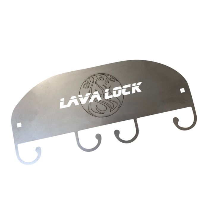 LavaLock Logo Utensil Holder for Ugly Drum Smoker or Charcoal cooker - Stainless