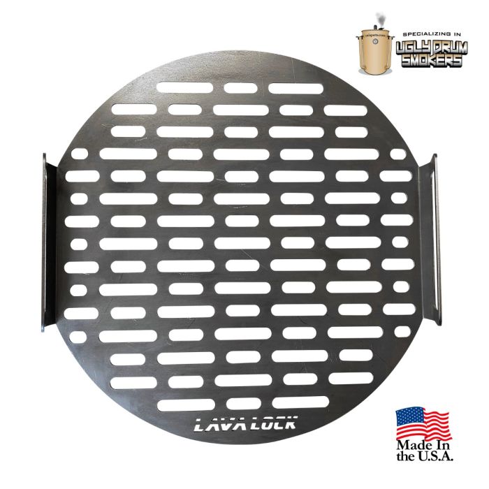 LavaLock® 16 or 30 Gallon Drum Cooking Grate, 17.5 in. for 30 gal UDS or 18.5 WSM.  13.5 in for 14.5 WSM or 16 gal drum