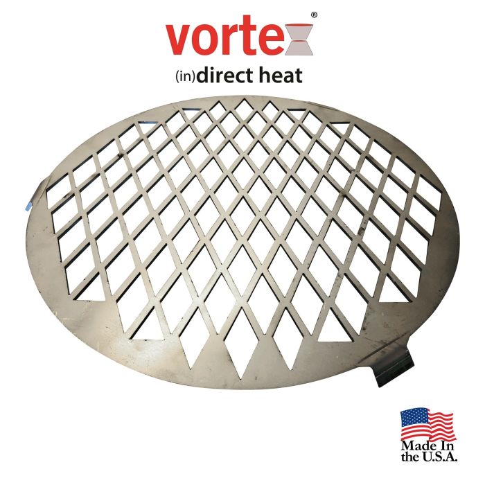 Vortex (in)direct heat Steak Searing Grill Grate - 12" for use with medium Vortex -Stainless