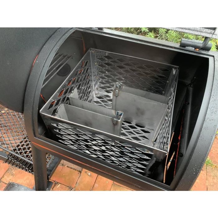 OKLAHOMA JOE S HIGHLAND FIREBOX BASKET Stainless Charcoal basket for Highland Reverse Flow 12 x 12 x 8 BBQ Smoker Mods