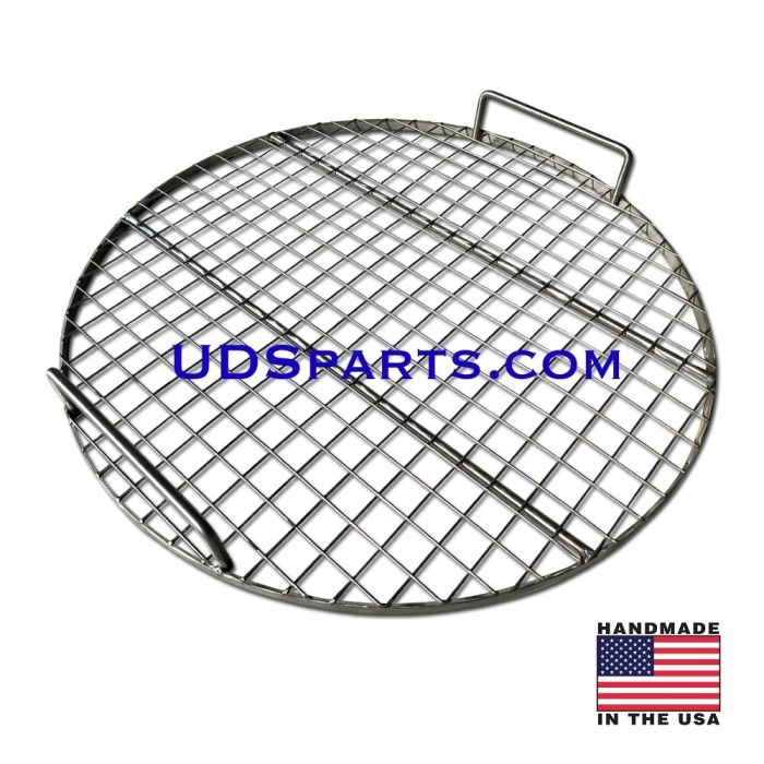 30 - 55 gallon UDS Drum Smoker cooking grate, 18 or 22 inch diameter - STAINLESS STEEL 