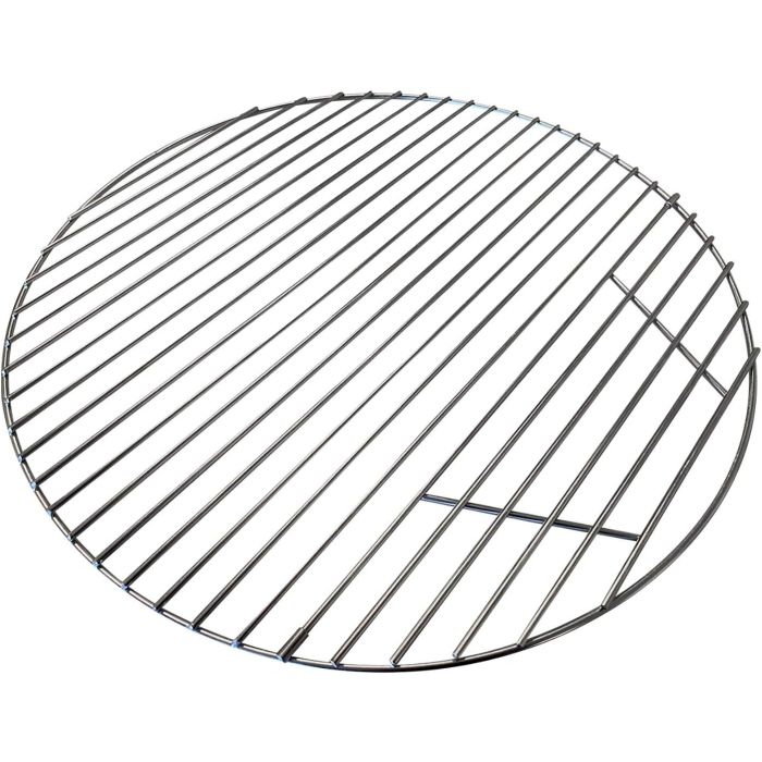 Stainless Steel Barbecue Cooking Grid Grate w/Hinged Access Door for Kamado Grill Large Big Green Egg Kamado Joe Classic Pit Boss K22 Louisiana K22 Ceramic Grills Using 18.5 inch round cooking grate