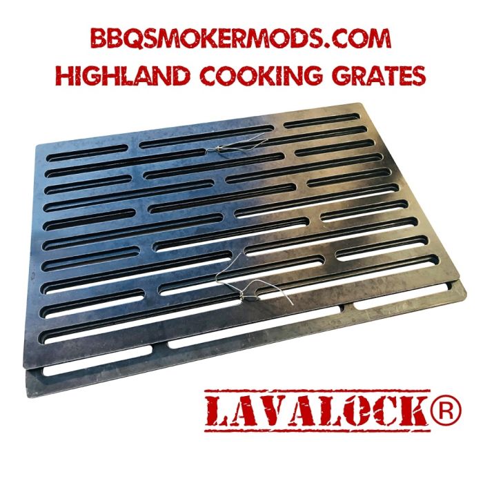 LavaLock® Highland Cooking Grates - Heavy Duty Steel Replacement Set