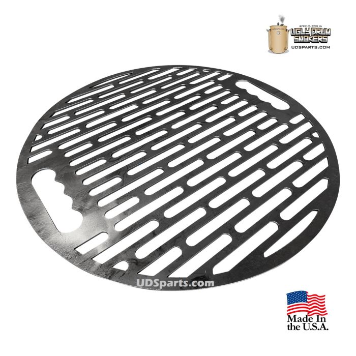 UDS cooking grate for 55 Gallon Drum Smokers - UDS slotted grate with handles