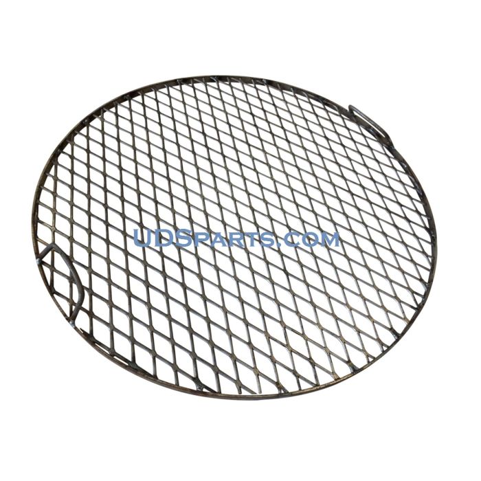 22" round cooking grate, expanded with steel wrap and handles (UDS)