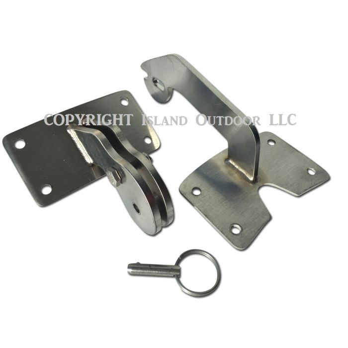 Stainless UDS Hinge for Ugly Drum Smoker Stainless w/ quick release