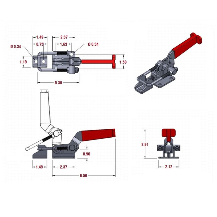 Latch Action Toggle Clamp 