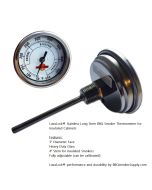 3" adjustable thermometer 4 in. long stem