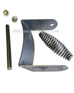 Curved Mount Drop Handle Bracket w/ Rod and SS Spring 6"