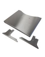 Folding Stainless Side shelf for 55 gal uds or 22" weber wsm