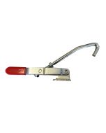 Lid latch rim clamp for UDS or BBQ smoker