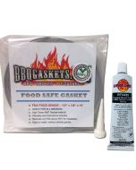 FDA Gasket & Adhesive BBQ smoker pit seal kit 1/2 x 1/8 x 15 - Grey by LavaLock®