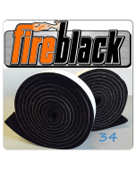 FireBlack34 BBQ smoker gasket (Self stick) - 3/4 x 1/8