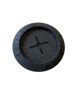 LavaLock® Black Temp Probe Grommet - BBQ smoker Thermo probe pass-through for 1 in or 1.25 in. hole
