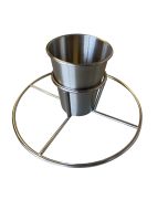 Vortex / Vorcano® Flavorizer Accessory Insert, Stainless Beer Can Chicken Rack Cup - Medium