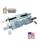 Locking UDS low profile cart wheel kit 55 gallon drum