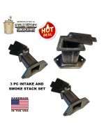 LavaLock® UDS Intake and Exhaust Damper Set for Ugly Drum Smoker - 3 pc set - Square
