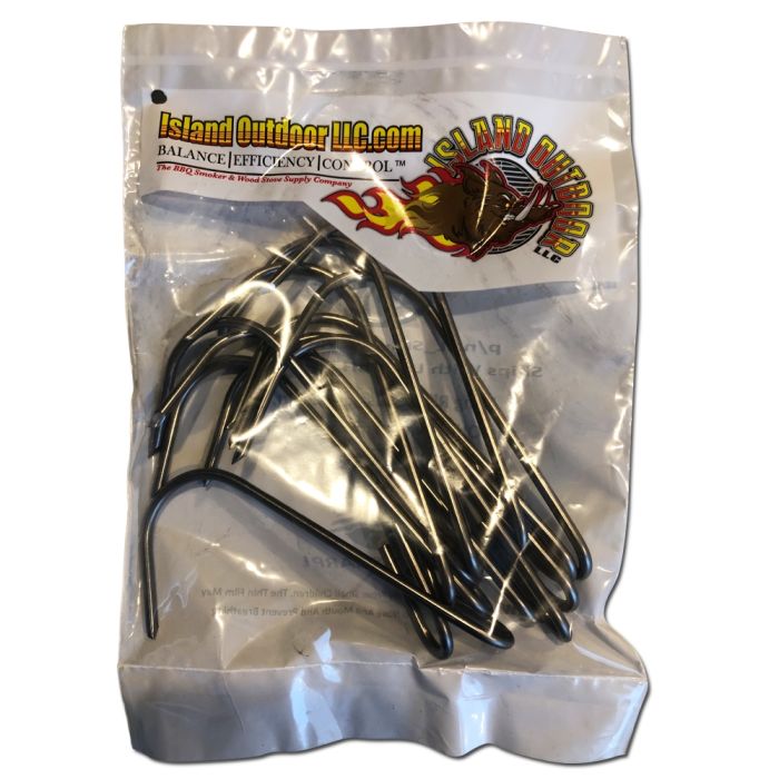 LavaLock® Meat Hanging Hooks - STAINLESS STEEL - 12 pk
