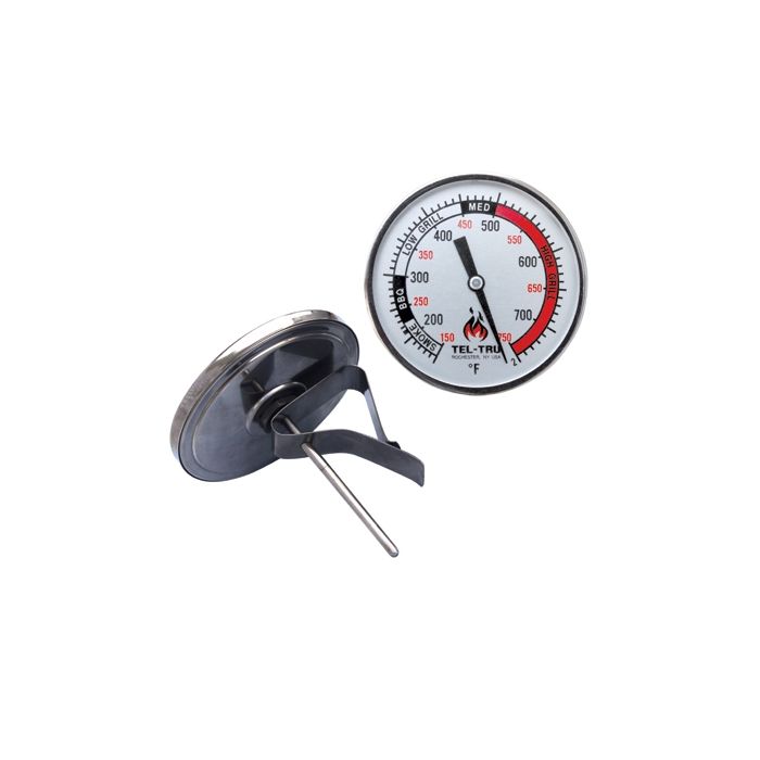 Tel-TruⓇ Big Green Egg Thermometer 3 in. Face & Stem Range 150-750F