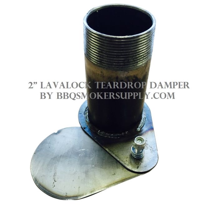 2" Threaded UDS Smoke Stack w/ Tear Drop Damper