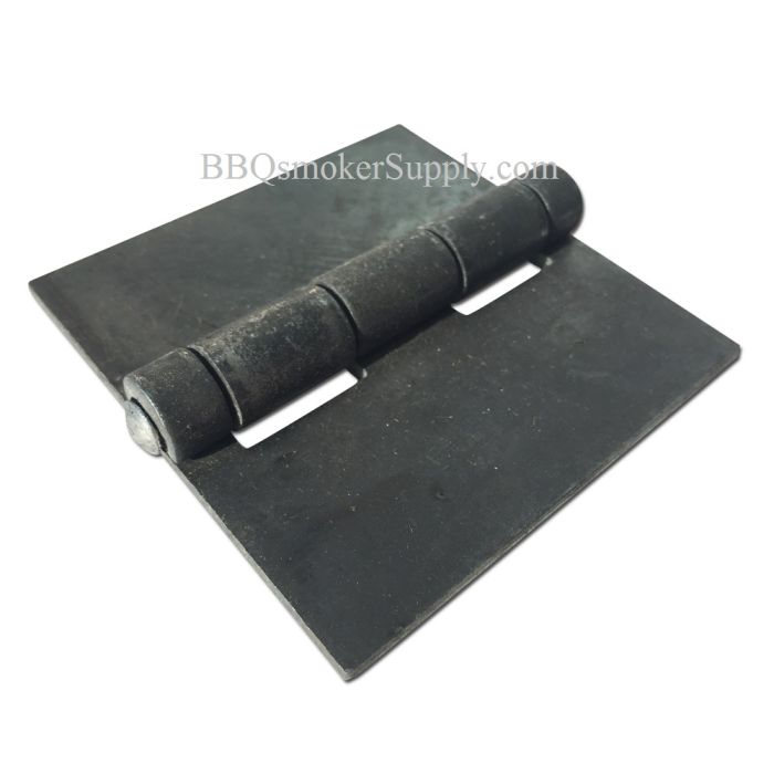 Weld-On Butt Hinge 3" x 3" for BBQ smoker door firebox