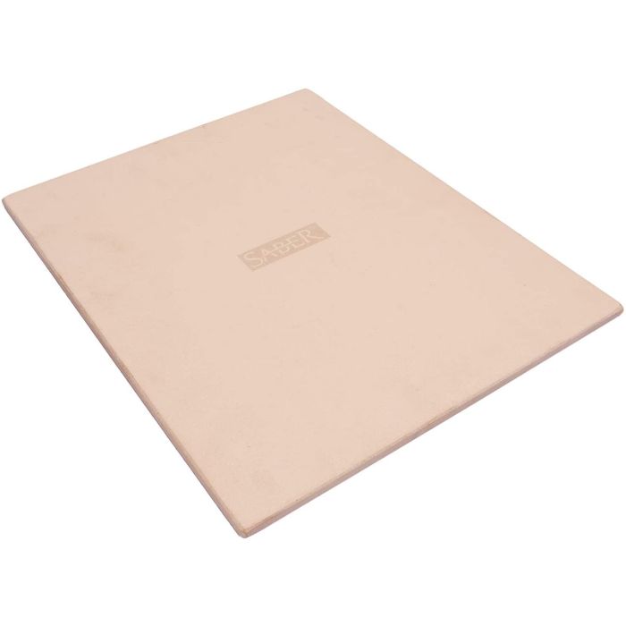 SABER Cordierite Pizza Stone - Large 16 x 14" rectangle