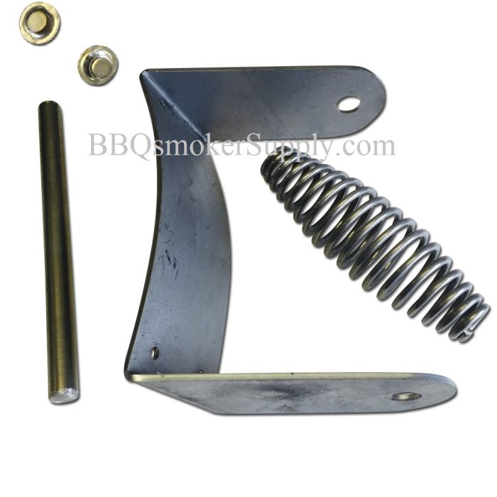 Curved Mount Drop Handle Bracket w/ Rod and SS Spring 6"
