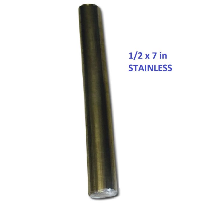 1/2 x 7 inch STAINLESS rod for smoker handle