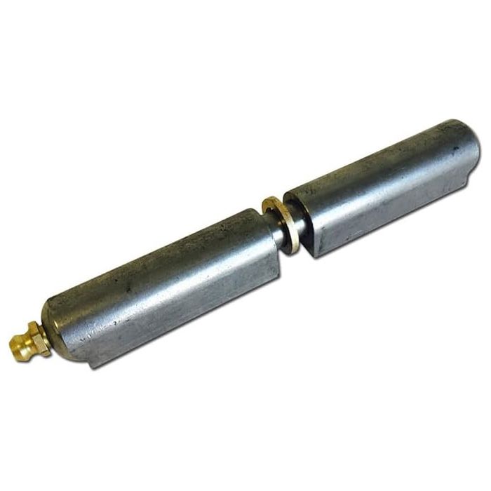 7" Bullet Hinge Steel Body & Pin, Brass Bushing & Grease Zerk 