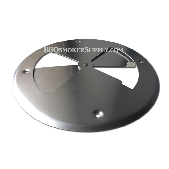 8" Aluminum Air Damper Smoker Vent - Rust Proof