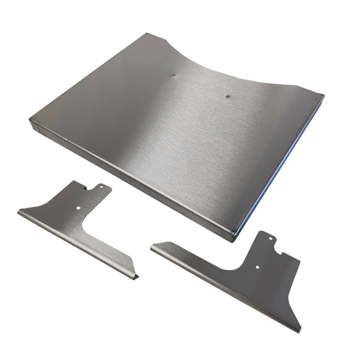 Folding Stainless Side shelf for 55 gal uds or 22" weber wsm