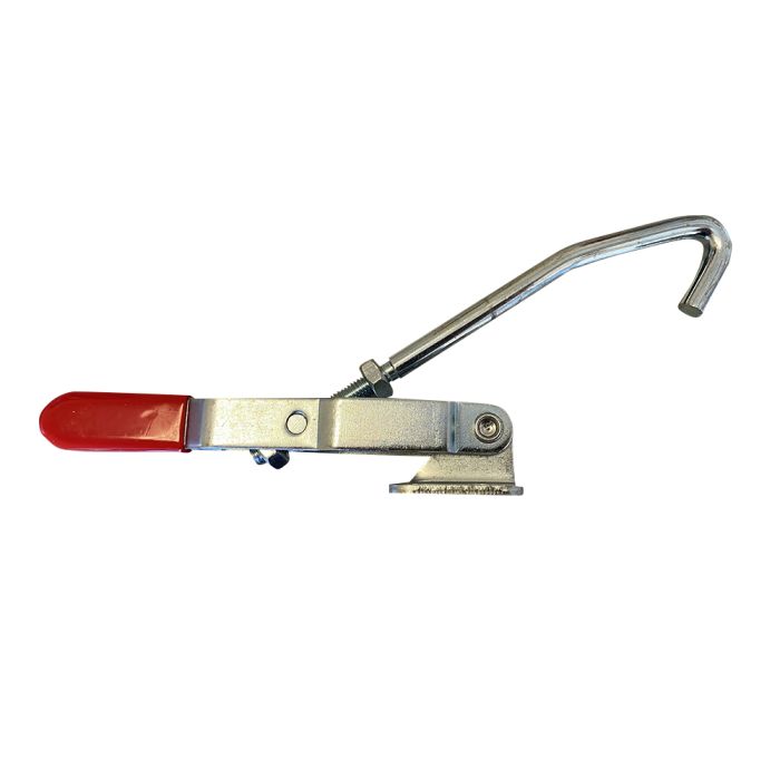 Lid latch rim clamp for UDS or BBQ smoker