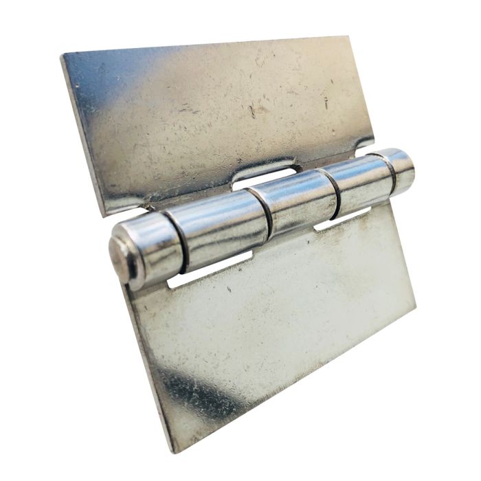 Stainless WELD ON 3 x 3 butt hinge (no holes)