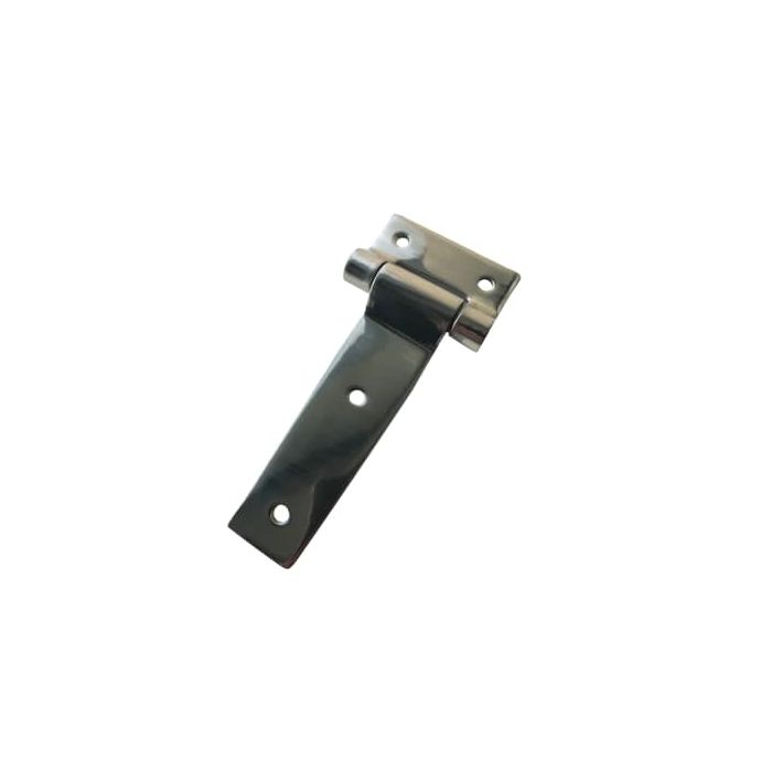 Polished Strap Hinge for Smoker door lid - Bolt on - 6 in x 3 in