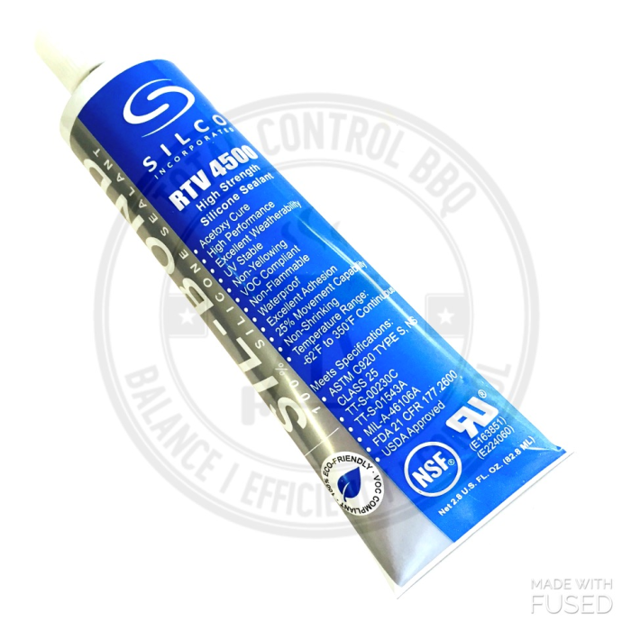 RTV Silicon Sealant, Black 450F Food Safe 3 oz
