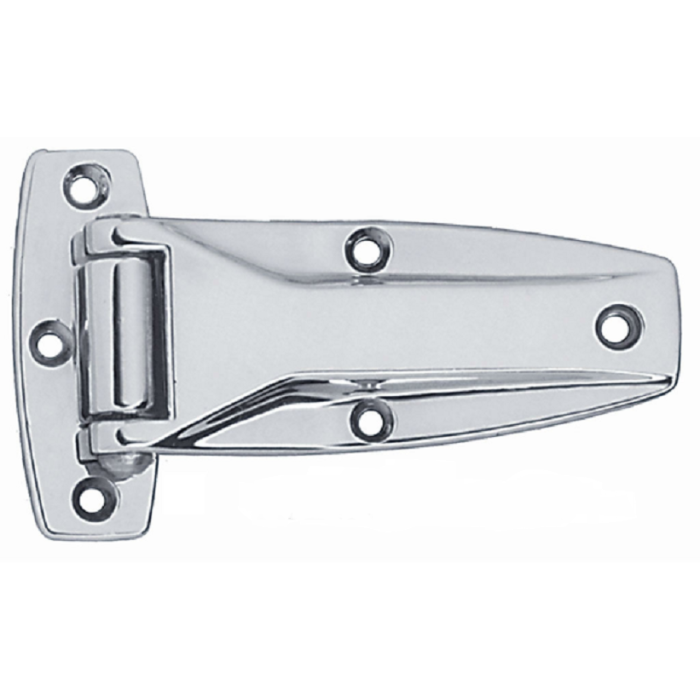 Chrome flush hinge