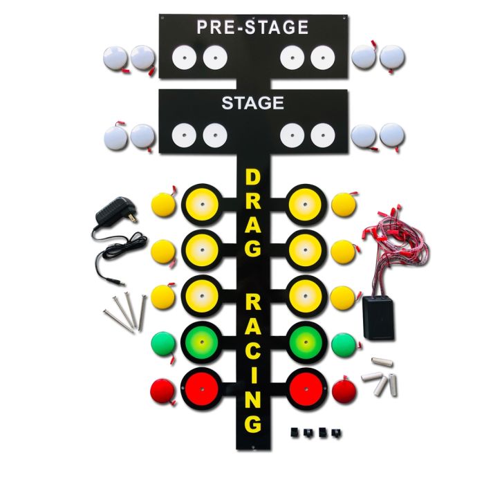 Large LED Light up Drag Racing Tree Metal Sign Garage art decoration - 3 FT Tall