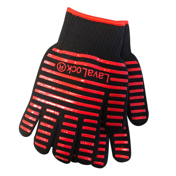 LavaLock® BBQ Grilling Cooking Heat Resistant Grill Gloves Kettle, Kamado, UDS