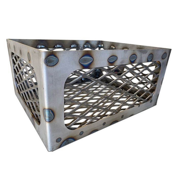Fire Box Charcoal Wood Basket, 12 x 10 x 6